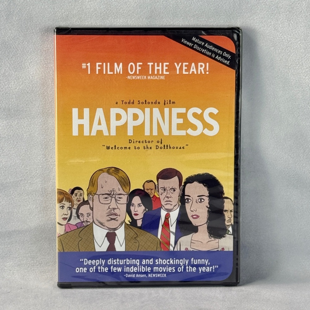 Happiness DVD, Philip Seymour Hoffman, Lara Flynn Boyle, New, Sealed, Rare, OOP